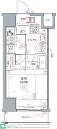 クレヴィスタ横浜関内IIの物件間取画像